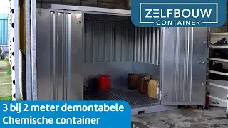 3 bij 2 meter demontabele Chemische container