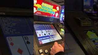 Double double video poker action!! #videopoker #slots