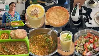 pani आ gaya आज kitchen countertop cleaning +Breakfast🍱 missal pav🌺 mango milkshake🌺 aam panna