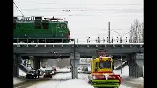 ПОЕЗДКА В САРАТОВСКОМ ТРАМВАЕ ВТК-01 № ВТК-01-1 | ТРАМВАЙ-СНЕГОЧИСТ МОДЕЛИ ВТК