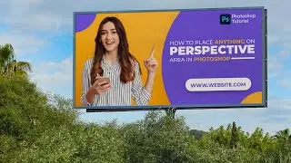 How to Place Anything on Perspective Area in Photoshop | Photoshop Tutorial