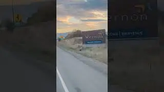 Vernon to salmon arm British Canada