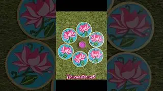 #teacoasters#pichwaiart#diwaligift#beautifulcoaster#lotus#diwalidecor#homedecor#viralreel