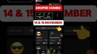 Dropee Daily Combo 14-15 November | New Daily Combo Card 15 November |Daily Combo Dropee #dropee