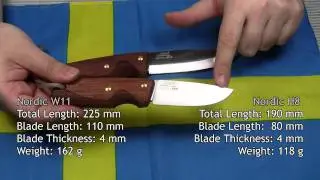 Two General Purpose Outdoor Knives from Sweden: EKA Nordic W11 and EKA Nordic H8