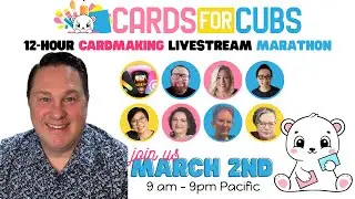 LIVE with ⁨@ManleyMadeMinute  - Cards For Cubs Cardmaking Livestream Hop Marathon!