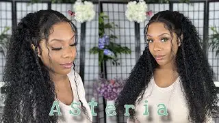 Affordable Thick Beautiful Curly WIG from Asteria Hair | Detailed Install + Styling (Talk Through)