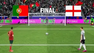 PORTUGAL VS ENGLAND PENALTY SHOOTOUT | RONALDO VS PALMER | eFOOTBALL