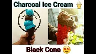 Мороженое на углях | Черный рожок | Красный бархатный рожок | Funnel Hill Creamery Delhi