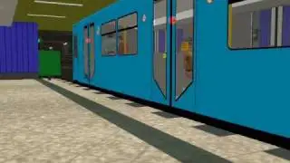 U1 B&ouml;ln - Paintplatz: Ein- und Ausfahrt H-Zug an Station Kampstra&szlig;e.