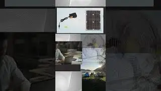 12-Speed Solar Fan: Perfect for Camping, Fishing, and More!