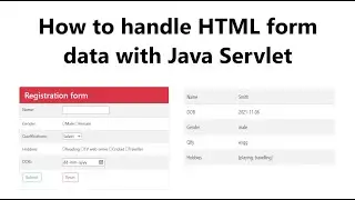 How to read and display html form data in servlet | How to handle HTML form data with Java Servlet