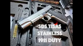 Видео стрельбы из пистолета SDS Tisas Duty 1911A1 из нержавеющей стали 45 ACP