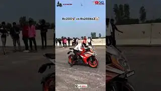 New KTM RC 200 BS3 vs Pulsar RS 200 BS3 | Asli Power Kis Mein Hai? 💥🏍️ #KTMvsBajaj #ktmrcvsr15#ktmrc