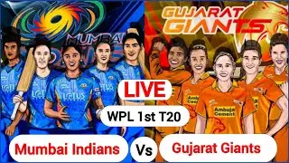 🔴Live WPL : MI-W vs GG-W 12th Match | MI vs GG, #cricketlive #livestream #wpl