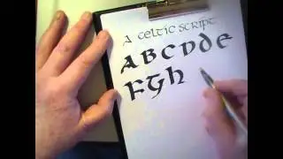 Calligraphy - A Celtic Script (Uncial Letters) by Yirdy Machar