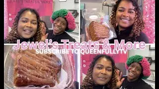 Deep Fried Sweet Potato Pound Cake from Jewel's Treat & More #queenfullytv #foodreview