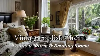 Vintage English Cottage Winter Home Decor 2026  Layered Florals & Plaids