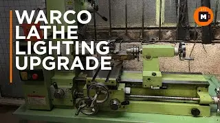 Lathe overhead LED upgrade. Now I can see what I'm doing!