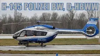 [4K] Airbus Helicopter H-145 Polizei BW, D-HBWW (Static Display) @ FKB