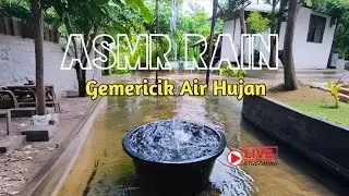 Rain falling in the rural nature behind simple house full of peace & tranquility For Deep Sleep