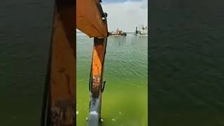 Extraction of salt from Ocean 🌊#salt #jcb #saltextraction #salt