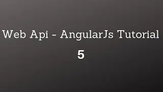 Web API & AngularJs Tutorial  - شرح عربى - 5