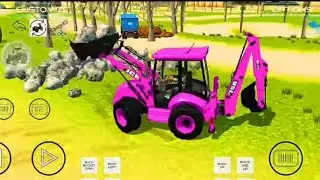 🔴Drive JCB and Uploading 🪨🏗Stone From Dumper🌋 Truck in Game #truck #jcb #tractor #dumper #games 0139