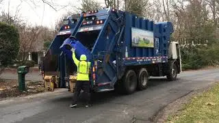 Mack LEU / Heil Formula 40/60 Split Rear Loader Garbage Truck