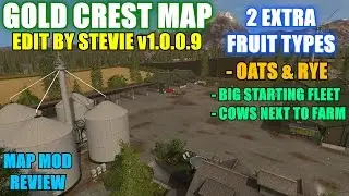 Farming Simulator 17 - Gold Crest Edit By Stevie v1.0.0.9 Map 