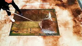 Relax while you watch me remove mud from a carpet | restoration | asmr | Speeded Up
