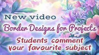 20 Easy BORDER DESIGNS/PROJECT WORK DESIGNS/CORNER AND SIDE BORDER DESIGN  #artstudio #assignment