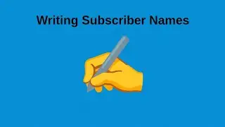 Type name, I Write ✍️