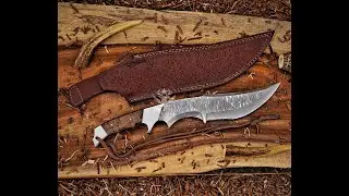 Damascus Hunting Bowie knife