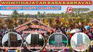Wow!!! Hajatan Rasa Karnaval 4 Group Singa Dangdut Dalam 1 Majikan || Yoviina Alviin Official