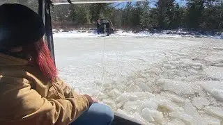 Argo Anywhere? 8x8 with tracks goes through ice