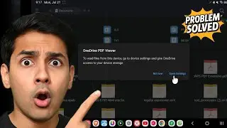 OneDrive PDF Viewer To read files from this device, go to device settings PROBLEM FIX