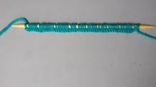 Gestrickter unendlicher Maschenanschlag - Stricken