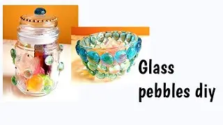 Look what I did with Glass Pebbles|| Glass pebbles Craft for home decor || #craft #diy
