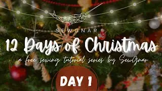 Free Sewing Tutorial - Day 1 of 12 Days of Christmas - Corner Bookmark