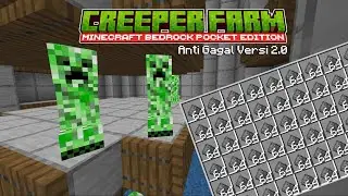 Creeper Farm Anti Gagal Versi 2 - Bedrock MCPE 1.16 - 1.21 ++