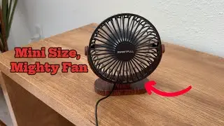 Sweetfull 6.5inch USB small desk fan UNBOXING and REVIEW of how it looks and works