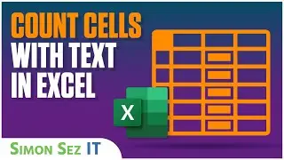 How to Count Cells with Text in Excel