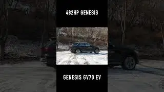 Genesis GV70 EV 482 horsepower , acceleration on snow