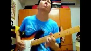 Santana backing jam - Fender Lace Sensor Gold + Eric Clapton Mid boost kit