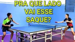 SAQUE COM A PARTE DE TRÁS DA RAQUETE NO TÊNIS DE MESA