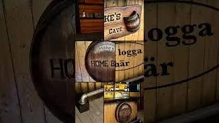 Real men have a home bar , you want one, we&rsquo;ll fix it. www.dreamsgarden.info #wood #shorts #homebar