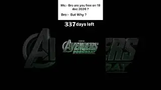 Daily Countdown Till Avenger Doomsday Release 💯#Avenger #Marvel  #Avengersdoomsday
