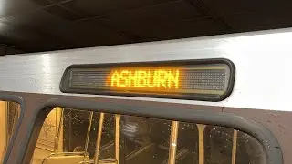WMATA Subway: Alstom 6k Series ⚪️Silver Line⚪️ Train from Largo to Ashburn