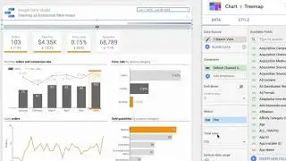 Google Data Studio – Treemap as horizontal filter menu